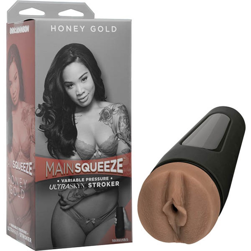 Main Squeeze Vagina Stroker - Honey Gold